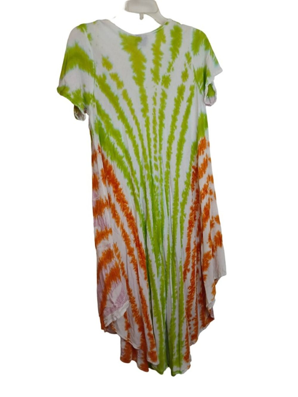 Style Free Size Tie Dye Dress Rayon Made in India Boho Casual Summer Beach #B2 - Picture 2 of 6